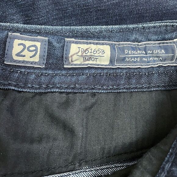 Miss Me Y2K Jeans Women's Size 29 Bling Rhinestone Back Flap Bootcut Dark Wash - Picture 9 of 12